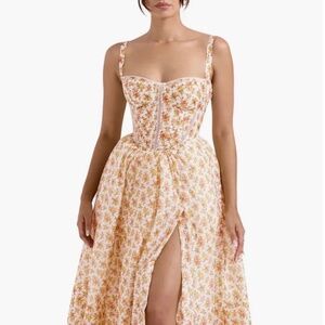 HOUSE OF CB - Kelly Floral Print Corset Dress